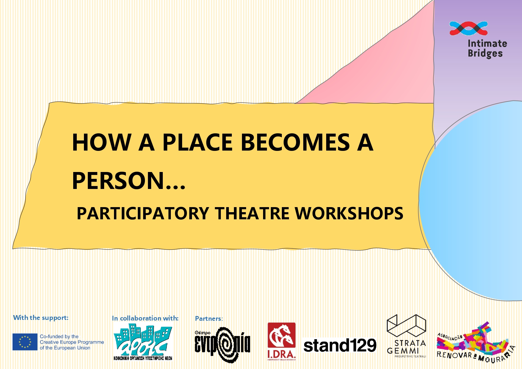 Πρόσκληση για τα Συμμετοχικά Εργαστήρια Θεάτρου &#8216;How A Place Becomes a Person&#8217;