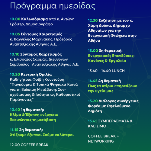 «Switch On Sustainability»,  Τετάρτη στις 20 Μαΐου 2026, στο Σεράφειο Συγκρότημα.